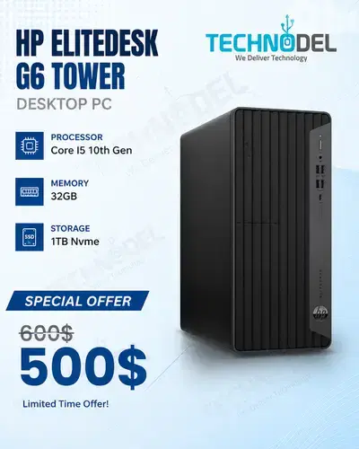HP Elitedesk G6 Tower Desktop Pc core i5 10th 1tb nvme HP Elitedesk G6 Tower Desktop Pc core i5 10th 1tb nvme