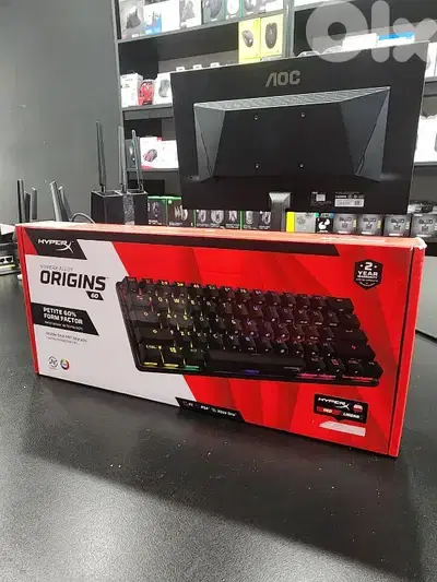 HyperX alloy origins 60% black keyboard