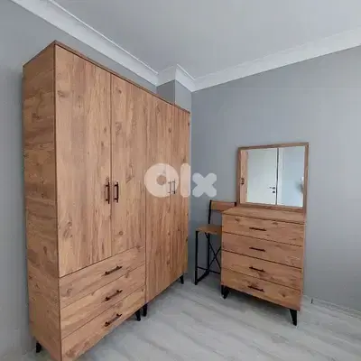 New Closet 4 Doors With Dresser 4 Drawers and mirror High Quality