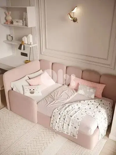 fabric bed تخت