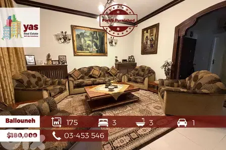 Ballouneh 175m2 | Partly Furnished | Mint Condition | View | EL | Ballouneh 175m2 | Partly Furnished | Mint Condition | View | EL |