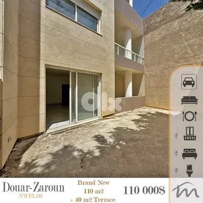 Douar - Zaroun | Brand New 110m² + 40m² Terrace | 2 Balconies | Catch