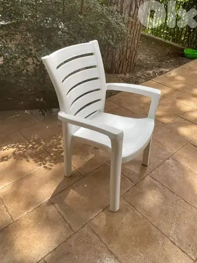 Plastic Table and 14 Chairs