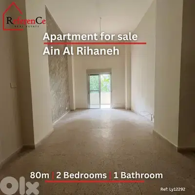 Apartment for sale in Ain El Rihaneh  للبيع شقة في عين الريحاني