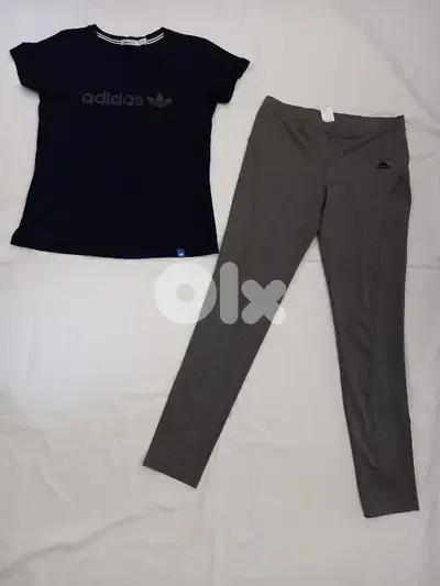 adidas shirt and legging size large