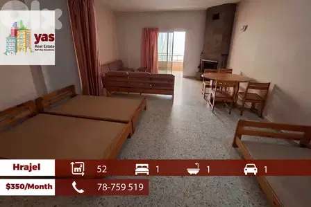 Hrajel 52m2 | Chalet For Rent | Prime Location | Mountain View | KH/DA