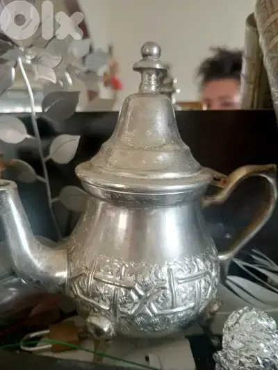 Vintage Moroccan teapot silver plated