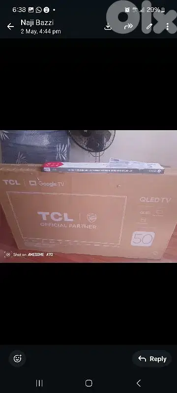 TCL TV 50 inch new