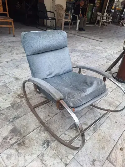 Hollywood Regency Rocking Armchair by Guido Faleschini, 1970s