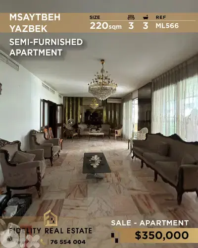 Apartment for sale in Msaytbeh ML566 شقة  للبيع في مصيطبة