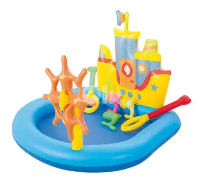 Bestway Inflatable Tug Boat Play Center Pool 140x130x104 cm -حوض سباحة