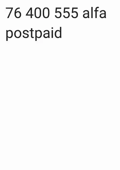 Alfa PostPaid
