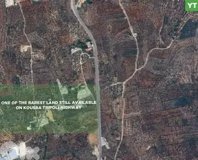 on the highway, prime area, Kousba, Koura/كوسبا  REF#YT136318