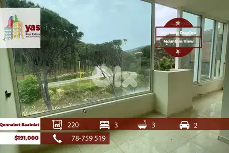 Qennabet Baabdat 220m2 | Rooftop Duplex | High End | View | TCH