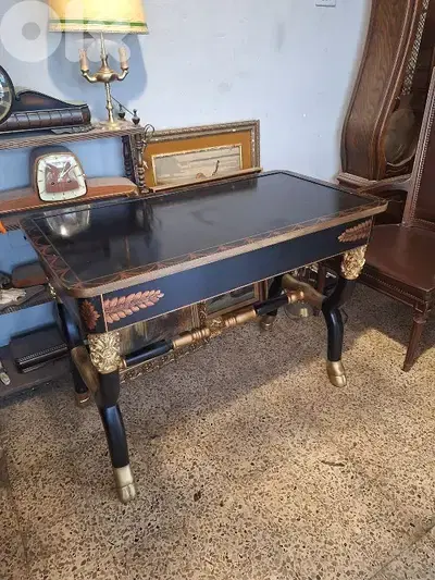 antique wooden european table/desk