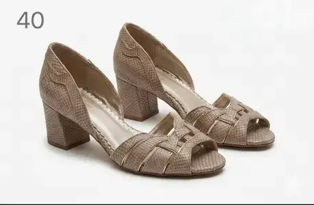 Brown leather european shoes size 40