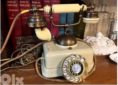 vintage rotary French-style telephone
