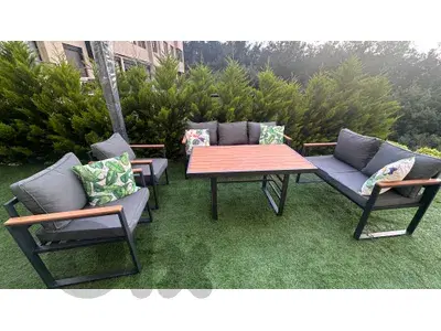 Outdoor furniture + umbrella for sale