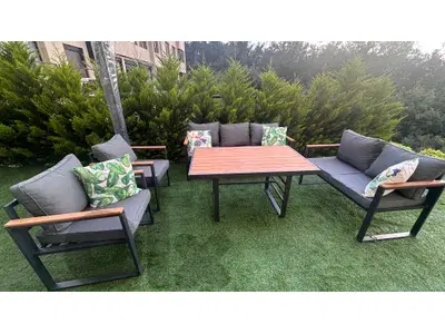 Outdoor furniture + umbrella for sale
