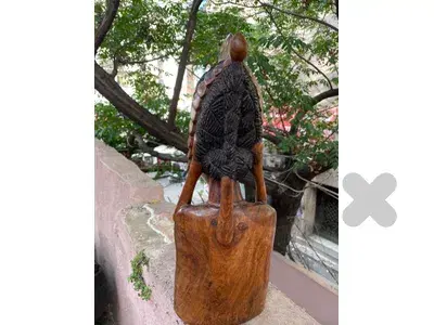 Hand-carved wooden