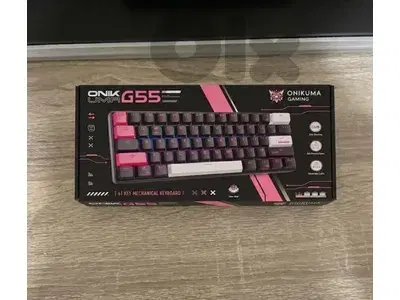 onikuma G55 60% RGB wired mechanical gaming keyboard balck