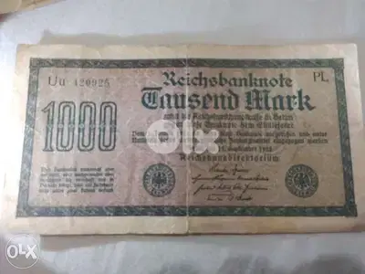عملة ورقية الرايخ الماني عام German Reich Deutchland Mark Banknote1922