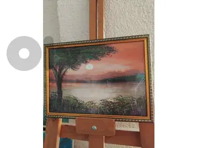 رسم زيتي على القماش