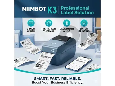 thermal label printer up to 8cm usb + bluetooth