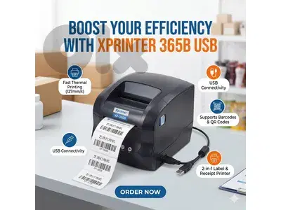 xprinter thermal label and receipt roll printer usb