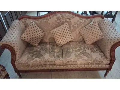 صالون خشب سنديان السعر ١٣٠٠