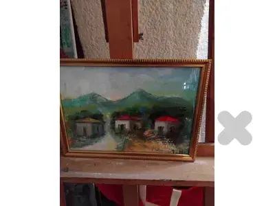 رسم زيتي على القماش