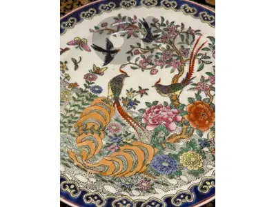 Chinese rare handrawn vintage plate