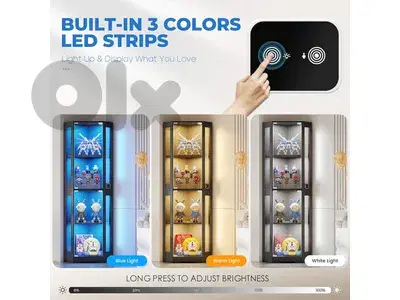 BROTTAR 65" Corner Glass Display