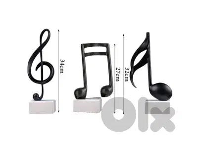 Music Note Figurine Sculpture Statue