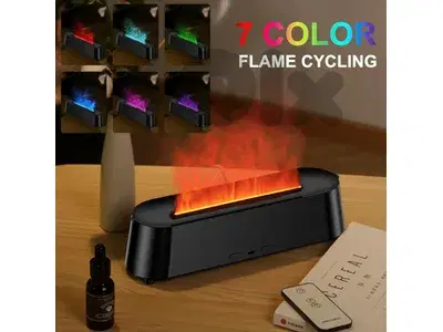 Humidifier Colorful Flame Fire Diffuser with Remote Control