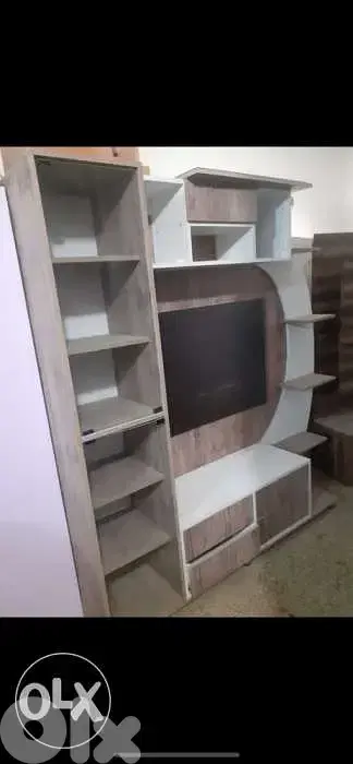 tv unit with shelving