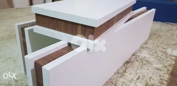 رفوف لاميكا ابيض و جوزي