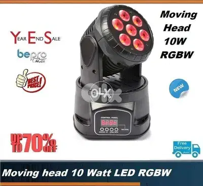 Moving Head Led RGBW 10 watt Lighting Stage