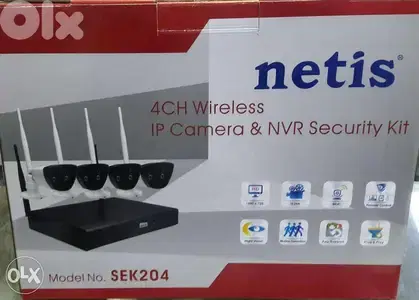4 camera wirless w dvr w 4 cable