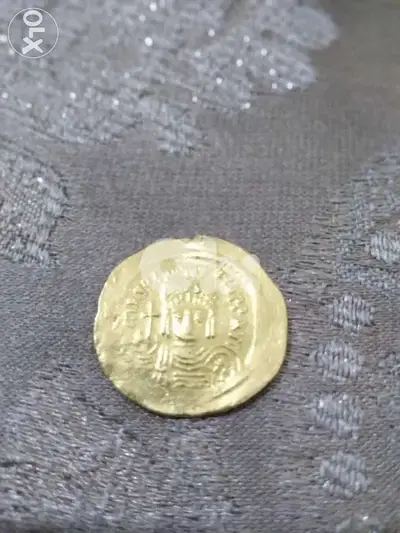 Ancient Gold Roman Eastern Byzantine Coin King Justinan I year 527AD