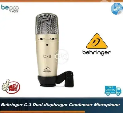Behringer C3 Dual-diaphragm Condenser Microphone Cardioid, Omni