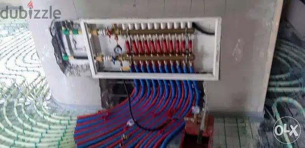 تنفيذ جميع أنوع صحية والتدفئ المركزيه والأرضية بشراف مهندسين مختصين