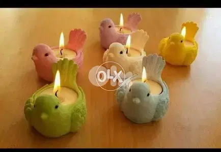 Gorgeous candles bird stand for decoration