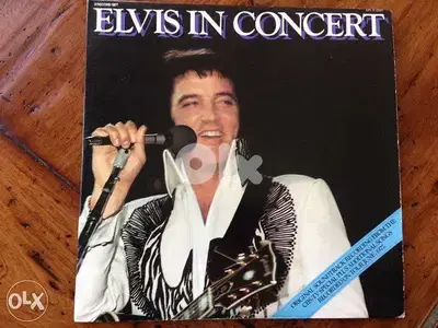 elvis presley in concert double vinyl lp