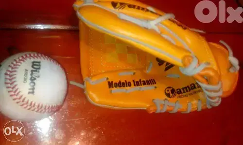 baseball glove for kids plus wilson used baseball