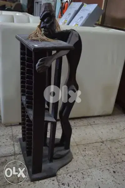 solid wood antique cd holder