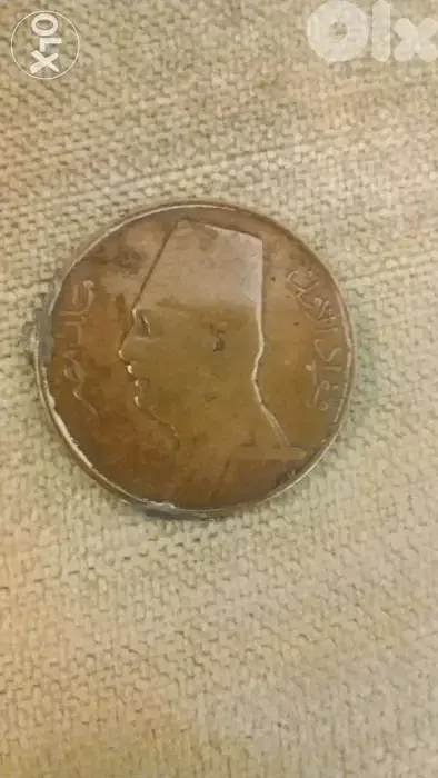 King Eygpt Fouad I year عملة برونز ملك مصر فؤاد الاول 1 مليم سنة 1932