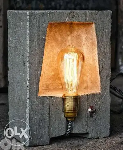 Concrete Side Lamp