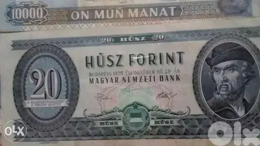 Magyar or Hungaria Twenty Forint Banknote