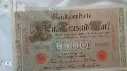 German Banknote Duetch ReichNote year 1910عملة ورقية المانية الرايخ